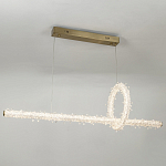 Подвесной линейный светильник Gilbertine Crystals Linear Hanging Lamp варинант исполнения - 3 | Loft Concept в Ижевске