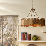 Люстра с абажуром из ротанга Wicker Furniture варинант исполнения - 4 | Loft Concept в Ижевске