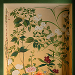 Обои ручная роспись Four Seasons Original colourway on painted Xuan paper with gold ombre варинант исполнения - 1 | Loft Concept в Ижевске