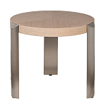 Столик журнальный круглый со светлым шпоном Light Veneer Table варинант исполнения - 1 | Loft Concept в Ижевске