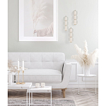 Подвесной светильник с 3-мя округлыми матовыми плафонами из белого стекла Golden Swirl варинант исполнения - 9 | Loft Concept в Ижевске