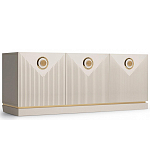 ТВ-тумба с 3-мя фактурными дверцами Satin Furniture варинант исполнения - 1 | Loft Concept в Ижевске