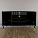 Комод-буфет Elsa Dreams Black с открытыми полками   варинант исполнения - 3 | Loft Concept в Ижевске