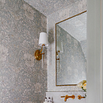 Зеркало прямоугольное в фактурной золотой раме Reflective Fabric варинант исполнения - 4 | Loft Concept в Ижевске