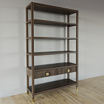 Стеллаж с двумя ящиками Elsa Dreams Walnut варинант исполнения - 1 | Loft Concept в Ижевске