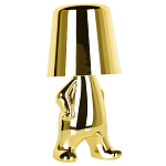 Настольная лампа фигурная золотого цвета с гладким абажуром Высота 19 см Sophia варинант исполнения - 2 | Loft Concept в Ижевске