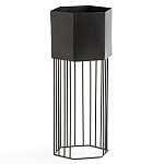 Кашпо Elevated Planters Сlive 59 черное  варинант исполнения - 1 | Loft Concept в Ижевске