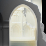 Встраиваемый в стену гипсовый светильник под покраску с эффектом разрушенной стены Antiquity Athena варинант исполнения - 9 | Loft Concept в Ижевске