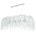 Линейная люстра с хрустальными подвесками Bunch of Crystal Berries Linear Chandelier 16 варинант исполнения - 1 | Loft Concept в Ижевске