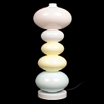 Настольная лампа из стеклянных сфер в пастельных тонах Высота 48 см Pastel Lunaria варинант исполнения - 1 | Loft Concept в Ижевске