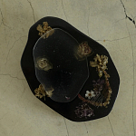 Подставка из эпоксидной смолы с цветами черная Epoxy Resin Flowers Black варинант исполнения - 2 | Loft Concept в Ижевске
