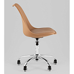 Офисный стул на металлическом основании EGGERY Brown пластик варинант исполнения - 4 | Loft Concept в Ижевске