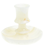 Подсвечник в виде чаши из натурального камня оникс Stone Candlestick варинант исполнения - 1 | Loft Concept в Ижевске