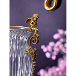 Ваза прозрачная с бронзовыми ручками в виде ангелов Eden Garden варинант исполнения - 4 | Loft Concept в Ижевске