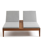 Шезлонг двухместный из эвкалипта Sunset варинант исполнения - 3 | Loft Concept в Ижевске