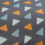 Постельное белье из сатина с принтом треугольники 150х200 см Triangular Dreams варинант исполнения - 2 | Loft Concept в Ижевске