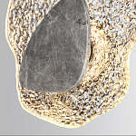 Бра с волнообразным стеклянным плафоном и вставкой из мрамора Liquid Stone варинант исполнения - 5 | Loft Concept в Ижевске