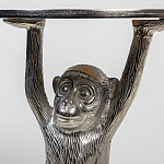 Столик с подстольем в виде обезьянки Bombay Nickel варинант исполнения - 6 | Loft Concept в Ижевске