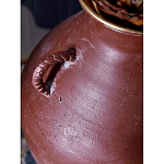 Ваза бордовая с 4-мя фактурными ручками Vase Burgundy Glaze варинант исполнения - 2 | Loft Concept в Ижевске