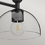 Люстра с 3-мя прозрачными полусферическими плафонами из стекла Alora Mood варинант исполнения - 9 | Loft Concept в Ижевске