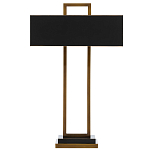 Настольная лампа прямоугольная с черным абажуром Strictness of Forms варинант исполнения - 2 | Loft Concept в Ижевске