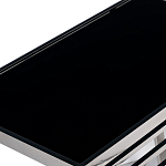 Столик журнальный с черной стеклянной столешницей Embodiment of Contemporary Art  варинант исполнения - 2 | Loft Concept в Ижевске