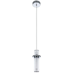 Подвесной светильник хром Odile Acrylic Tube Hanging Lamp Chrome варинант исполнения - 2 | Loft Concept в Ижевске