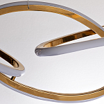 Люстра подвесная золотая в форме изогнутых колец Curved Rings варинант исполнения - 2 | Loft Concept в Ижевске
