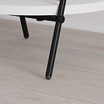 Стол приставной с 2-мя круглыми белыми столешницами ESSEL SIDE TABLE WHITE варинант исполнения - 3 | Loft Concept в Ижевске
