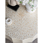 Стол кофейный с отделкой раковинами устриц Coastal Charm варинант исполнения - 5 | Loft Concept в Ижевске