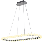 Люстра подвесная светодиодная с круглыми плафонами белого цвета PEARLS Suspension 100  варинант исполнения - 2 | Loft Concept в Ижевске