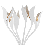 Торшер белый с плафонами в виде лепестков Delicate Flower варинант исполнения - 2 | Loft Concept в Ижевске