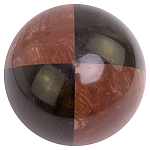 Шар декоративный из натуральных камней Лемезит и Змеевик Черный Natural Stone Spheres варинант исполнения - 1 | Loft Concept в Ижевске
