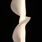 Люстра с белым скрученным плафоном Golden Swirl варинант исполнения - 5 | Loft Concept в Ижевске