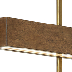 Люстра линейная прямоугольная Wooden Straight Shapes варинант исполнения - 1 | Loft Concept в Ижевске