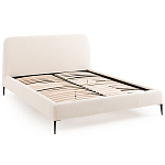 Кровать с обивкой букле Wanda Boucle Bed варинант исполнения - 5 | Loft Concept в Ижевске