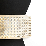 Бра с плетеным декором из ротанга Bonnie Wicker Black Wall Lamp варинант исполнения - 3 | Loft Concept в Ижевске