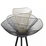Торшер с трехъярусным плафоном из металлической сетки Metal Mesh Floor Lamp варинант исполнения - 4 | Loft Concept в Ижевске