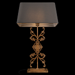 Настольная лампа на ажурном чугунном основании с серым абажуром Openwork Lamp варинант исполнения - 4 | Loft Concept в Ижевске