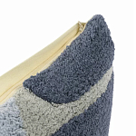 Чехол на подушку с рисунком серо-синего цвета Elan Textured варинант исполнения - 3 | Loft Concept в Ижевске