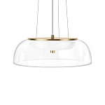 Подвесной светильник  с плоским прозрачным стеклянным плафоном Grada Light варинант исполнения - 4 | Loft Concept в Ижевске