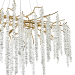 Люстра с декором в виде ветвей с хрустальными подвесками Fairytree Gold Crystal Chandelier варинант исполнения - 2 | Loft Concept в Ижевске