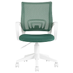 Офисное кресло с основанием из белого пластика Desk chairs Green варинант исполнения - 2 | Loft Concept в Ижевске