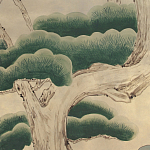 Обои ручная роспись Bamboo River Blossom Original colourway on Brushed Gold gilded paper варинант исполнения - 1 | Loft Concept в Ижевске