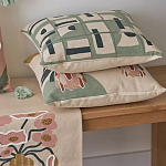 Подушка декоративная зеленого цвета с геометрическим рисунком Divine Abstractions варинант исполнения - 6 | Loft Concept в Ижевске