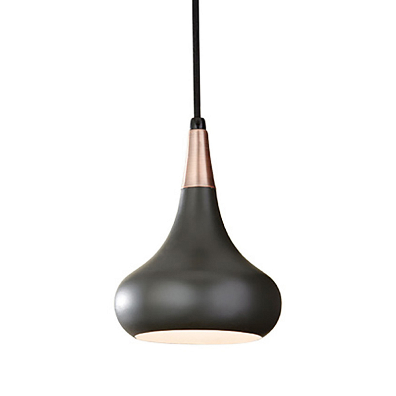  Подвесной светильник с каплевидным плафоном темного цвета Feiss Бронза Черный Графит в Ижевске | Loft Concept 