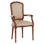 Стул с подлокотниками из натурального бука бежевый Solid Luxury варинант исполнения - 2 | Loft Concept в Ижевске