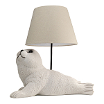 Настольная лампа в детскую Белый морской котик варинант исполнения - 1 | Loft Concept в Ижевске