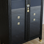 Дизайнерский шкаф витрина Elsa Dreams Black с 4-мя ящиками варинант исполнения - 3 | Loft Concept в Ижевске