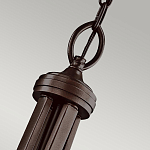 Люстра подвесная с двойным круглым плафоном из органзы и матового стекла Kichler варинант исполнения - 7 | Loft Concept в Ижевске